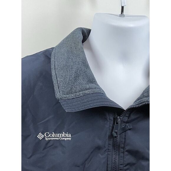 Columbia Jacket Mens M Blue Outdoor Heavy Duty Zipper - Picture 4 of 12